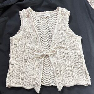 Lucky Brand Beige Knit Vest